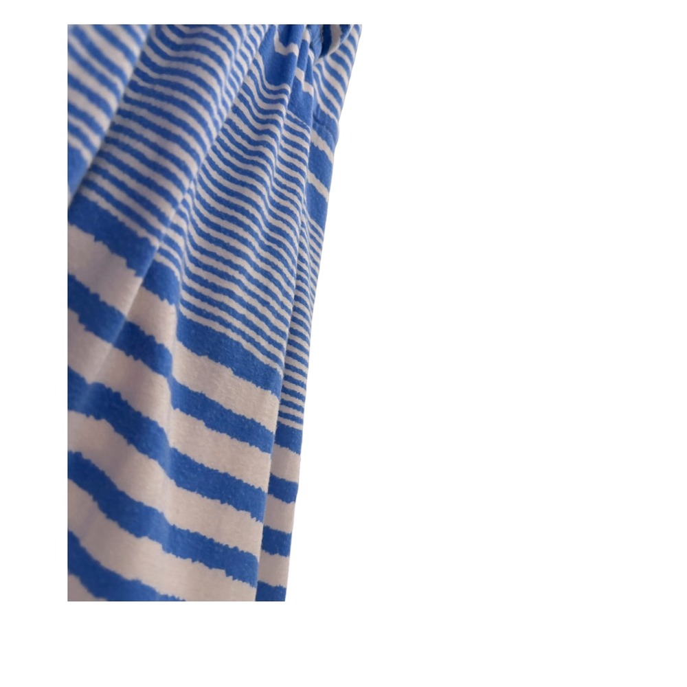 Vineyard Vines Womens Blue White Striped Surplice Maxi Dress Ruffle Hem Large - Picture 6 of 10